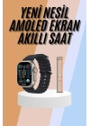49mm Akıllı Saat Amoled Ekranlı Kadın Erkek Kol Saati Plastik Kordon