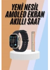49mm Akıllı Saat Amoled Ekranlı Kadın Erkek Kol Saati Plastik Kordon