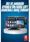 4K Ultra Araç İçi Ön ve Arka Kameralı Ekran HD 2 Kameralı Torpido Üstü Araç Multimedya