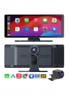 4K Ultra Araç İçi Ön ve Arka Kameralı Ekran HD 2 Kameralı Torpido Üstü Araç Multimedya