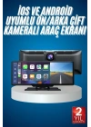4K Ultra Araç İçi Ön ve Arka Kameralı Ekran HD 2 Kameralı Torpido Üstü Araç Multimedya
