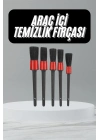 5 Adet Oto Detaylı Temizleyici Araç İçi Temizlik Fırça Seti Koltuk Döşeme Kapı Toz Alma Fırçası
