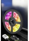 5 Metre Şerit Led RGB Işıklı Kumandalı Güç Adaptörü Her Ortama Uygun