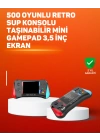 500 Oyunlu El Tipi Taşınabilir Oyun Konsolu – Şarjlı ve TV Bağlantılı Model