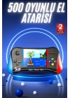 500 Oyunlu Retro Sup Konsolu Taşınabilir Mini Gamepad 3,5 İnç Ekran