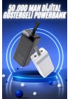 50.000 Mah Powerbank Turbo Hızlı Led Göstergeli Android İOS Uyumlu Taşınabilir Askılı