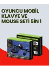 5in1 BT5.3 Mobil Oyun Kiti Klavye Mouse Dönüştürücü Seti
