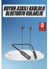 60 Saat Kablolu Boyun Askılı Dijital Göstergeli Bluetooth Kulaklığı