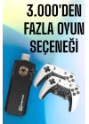 8K Android TV Gme Stick Video Oyun Konsolu Aile Retro 35000 Oyunlu Çift Kollu
