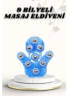 9 Bilyeli Masaj Eldiveni Giyilebilir Plastik Vücut Sıkılaştırıcı