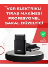 ABS Gövdeli Süper İnce Elektrikli Sakal Kesici – 45 dk Kablosuz Kullanım, Yanak Makası Dahil