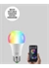 Akıllı 9W RGBW LED Ampul, tasaruflu romantik ışıklı