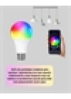 Akıllı 9W RGBW LED Ampul, tasaruflu romantik ışıklı
