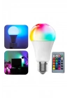 Akıllı RGB Led Ampul Led Uzaktan Kumandalı Renk Değiştiren Ampul