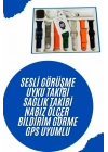 Akıllı Saat 7 Kordon Hediyeli Takvim Alarm Nabız Ölçer Bildirim Görme Sesli Görüşme