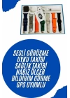 Akıllı Saat 7 Kordon Hediyeli Takvim Alarm Nabız Ölçer Bildirim Görme Sesli Görüşme