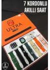 Akıllı Saat 7 Kordonlu Metal,Plastik Ve Hasır Kordon Seçeneği