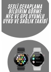 Akıllı Saat Adımsayar Nabız Ölçer Titreşim Özellikli Çağrı Cevaplama Sosyal Medya