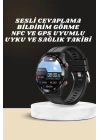 Akıllı Saat Amoled Ekran Metal Ve Deri Kordonlu Uyku ve Sağlık Takibi Titreşimli