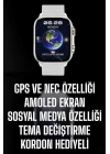 Akıllı Saat Android ve İOS Uyumlu NFC Ve GPS Özelliği Arama Cevaplayan