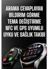 Akıllı Saat Bildirim Görme Amoled Ekran GPS Uyumlu Sesli Görüşme