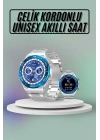 Akıllı Saat Çelik Kordonlu Amoled Ekran Android ve İOS Uyumlu Çağrı Cevaplayabilen