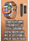 Akıllı Saat Çok Fonksiyonlu Yeni Nesil Bluetooth Bağlantılı Sesli Görüşme
