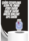 Akıllı Saat Gümüş Kasa Bluetooth Kulaklık Hediyeli Çok Fonksiyonlu İkili Set