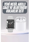 Akıllı Saat Kulaklık Hediyeli Uyku ve Sağlık Takibi Yapabilen Uzun Ömürlü