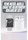 Akıllı Saat Kulaklık Hediyeli Uyku ve Sağlık Takibi Yapabilen Uzun Ömürlü