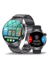 Akıllı Saat Metal Kordonlu GPS ve NFC Uyumlu Arama Cevaplayan