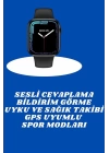 Akıllı Saat Nabız Ölçebilen Adımsayar Kalori Hesaplama Tema Değiştirme GPS Uyumlu