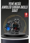 Akıllı Saat Titanyum Kasa Yuvarlak Ekran Alarm Uyku ve Sağlık Takibi Titreşimli