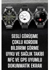 Akıllı Saat Titreşimli Amoled Ekran Uyku ve Sağlık Takibi Sesli Görüşme