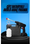 Akülü Oto Araç Yıkama Yüksek Basınçlı Araba Yıkama Makinesi Şarjlı