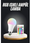 Ambiyans Aydınlatma RGB Led Lamba Kumandalı Renk Değiştirebilen
