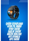 Amoled Ekran Metal Deri Silikon Kordonlu Uyku ve Sağlık Takibi