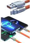 Android ve İOS Uyumlu 180 Derece Type-c Şarj Kablosu