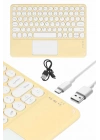 Android ve İOS Uyumlu Bluetooth Klavye Touchpad Slim Kablosuz Wifi Q Klavye