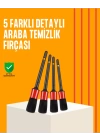 Araba Temizliği İçin 5 Parça Fırça Takımı