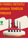 Araç İçi Detaylı Temizlik Seti-Araba Jant ve İç Yüzey Temizlik Fırçaları