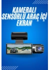 Araç İçi Full Hd Kamera Ön ve Arka Kameralı Ekranlı Araç Kamerası