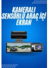 Araç İçi Full Hd Kamera Ön ve Arka Kameralı Ekranlı Araç Kamerası