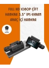 Araç İçi ve Ön Kameralı 3 İnç IPS Ekranlı Full HD Güvenlik Kamerası