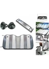 Araç Ön Cam Güneşlik Katlanabilir UV Koruma Ford Focus Renault Megane Skoda Superb Honda Civic