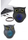 Baykuş Görünümlü Işıklı Bluetooth Speaker Bluetooth Hoparlör