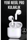 Beyaz Yeni Nesil Pro Bluetooth Kulaklık Yüksek Ses Kaliteli ANC Özelliği