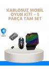 Bluetooth 5.3 Mobil Oyun Kiti – PUBG ve CODM İçin 5 Parça Set