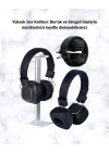 Bluetooth 5.3 Rainbow Işıklı Kulak Üstü Kablosuz Kulaklık