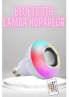 Bluetooth Hoparlör Akıllı Rgb Led Işık Renk Değiştirme Ses Bombası Ampül Görünümlü